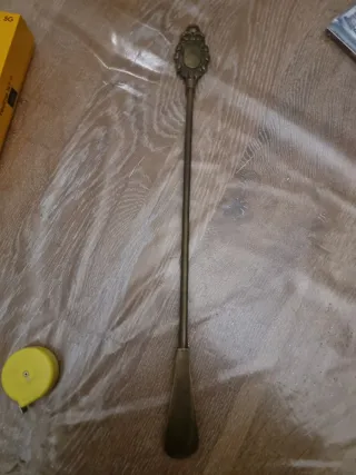 Calzascarpe vintage ottone