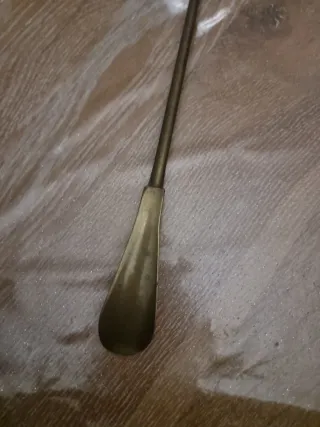 Calzascarpe vintage ottone