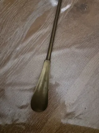 Calzascarpe vintage ottone