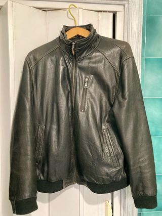 Giubbotto vera pelle nero