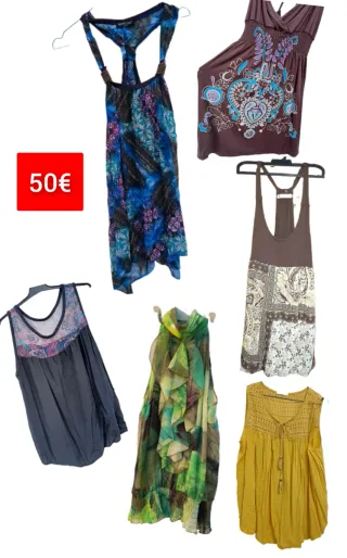 Lote 6 Camisetas Tirantes Talla M