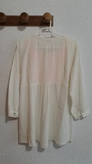 Blusa Natura bordada multicolor talla L