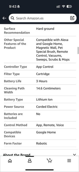 Aspiradora Robot Cecotec Conga 1099