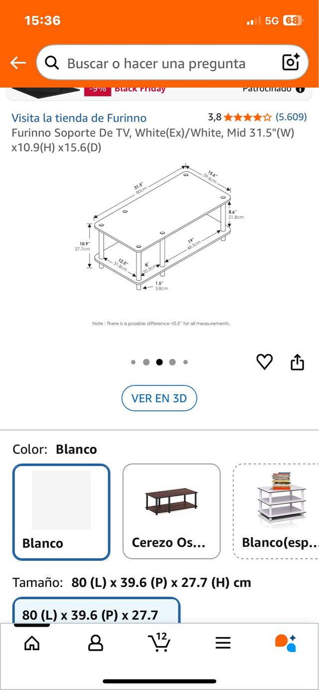 Mesa Centro Branca Ref. 47