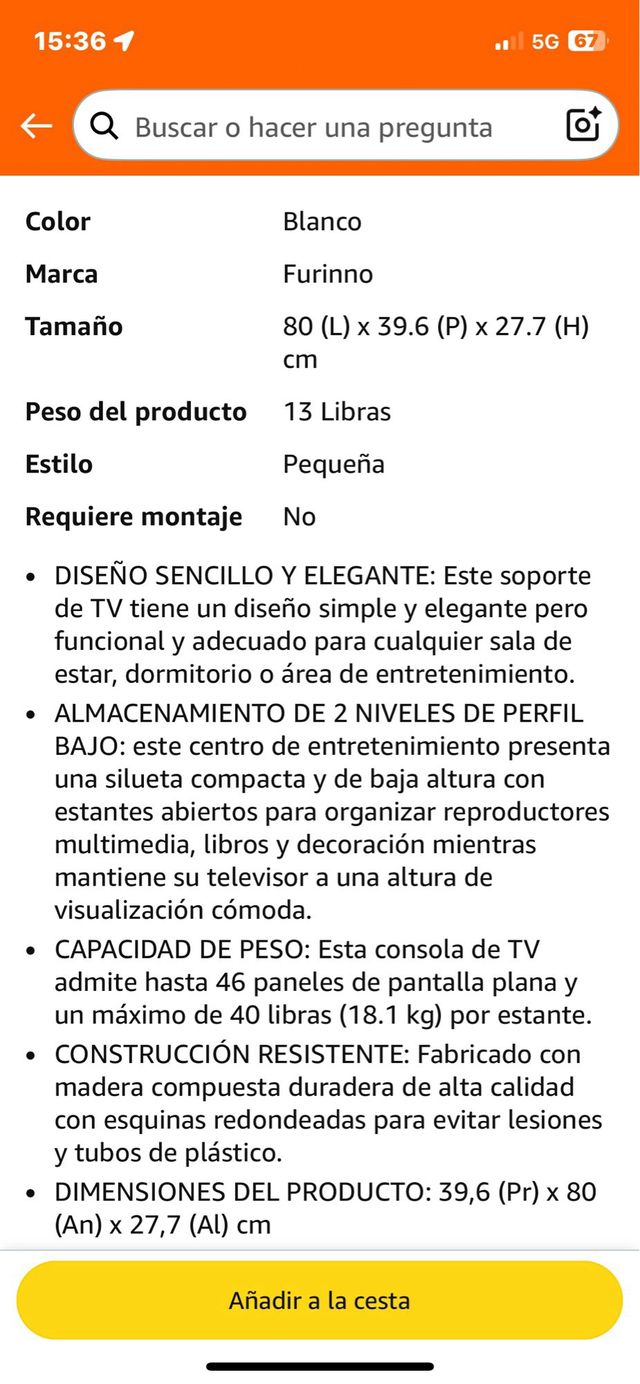 Mesa Centro Branca Ref. 47