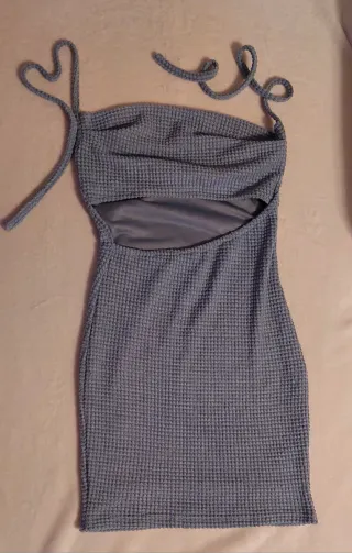 VESTIDO PALABRA DE HONOR ADOLESCENTE AZUL CELESTE