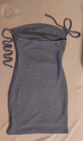 VESTIDO PALABRA DE HONOR ADOLESCENTE AZUL CELESTE