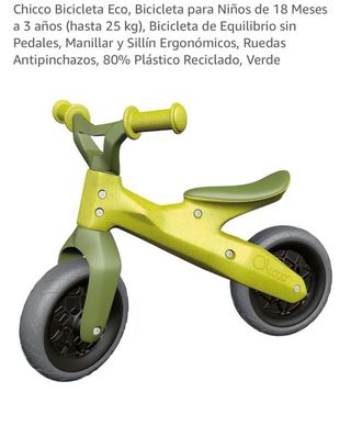 Bici Eco Verde y Roja CHICCO