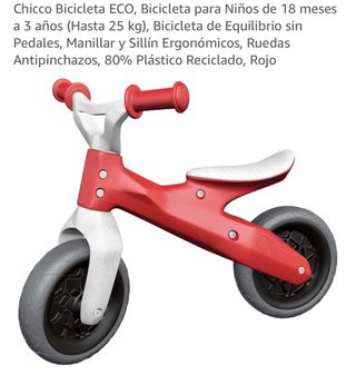 Bici Eco Verde y Roja CHICCO