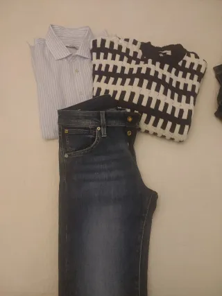 Camisa, Jersey y Pantalón. zara, mango, Jack Jones