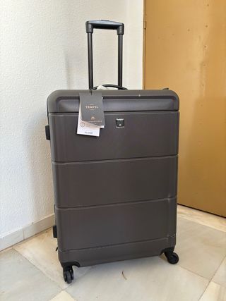 Maleta grande Paco Martínez gris semirrígida