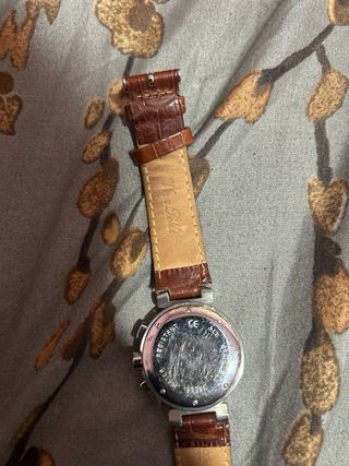 Reloj Louis Vuitton Chrono Plata y Marrón
