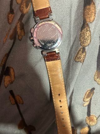 Reloj Louis Vuitton Chrono Plata y Marrón