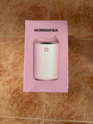 Humidificador Gatito Rosa y Blanco