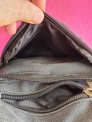 Bolso de lona Mediano con 7 bolsillo 25x19x11