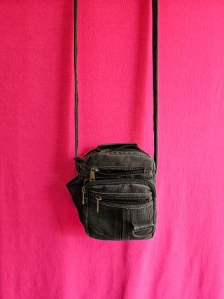 Bolso de lona Mediano con 7 bolsillo 25x19x11