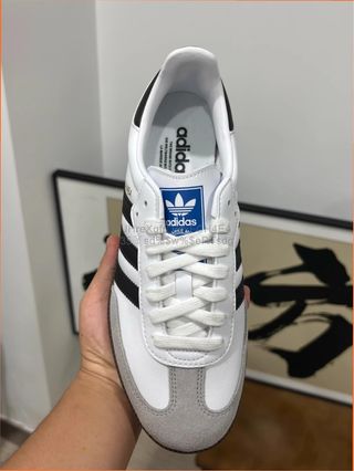 Adidas Samba Mujer Blancas/Gris Nuevas