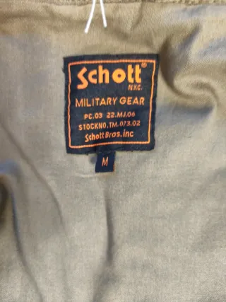 Chaqueta Schott Militar 3/4 Talla M