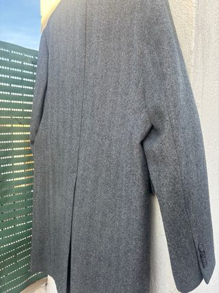 Abrigo largo gris Carolina Herrera