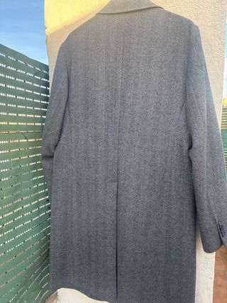 Abrigo largo gris Carolina Herrera