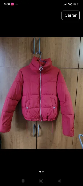 Chaqueta plumón roja