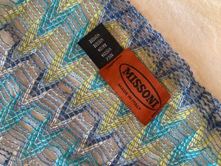 Fular Missoni Azul y Amarillo