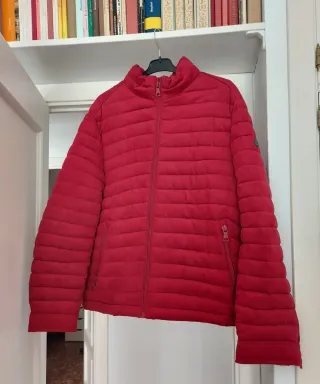 Chaqueta acolchada roja para hombre