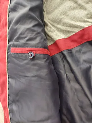 Chaqueta acolchada roja para hombre