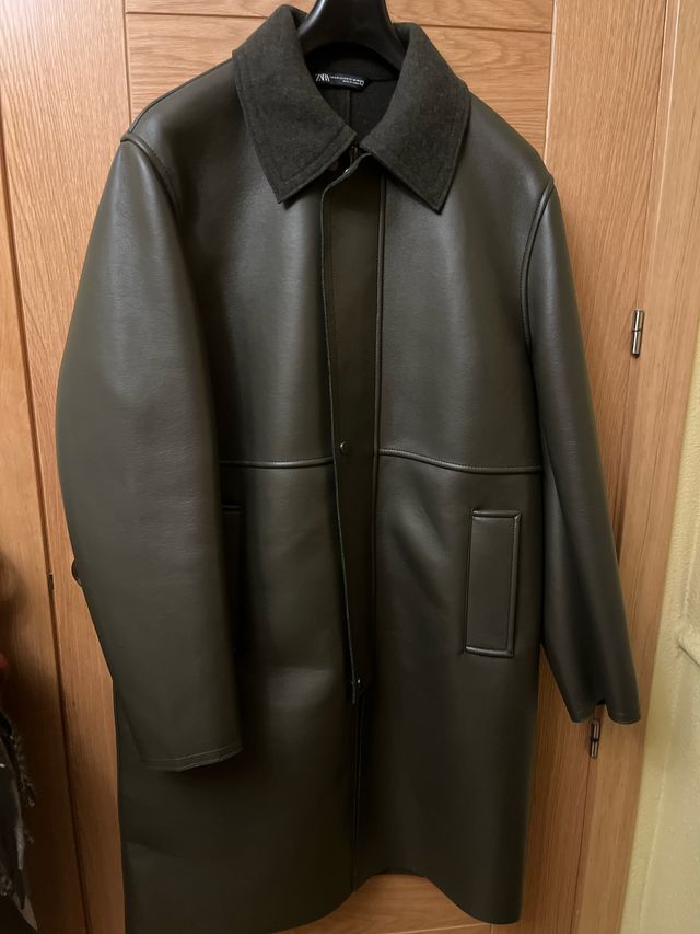 Abrigo Zara Verde Talla M Hombre