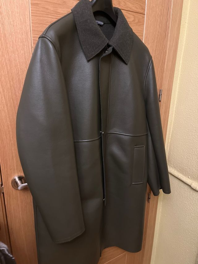 Abrigo Zara Verde Talla M Hombre