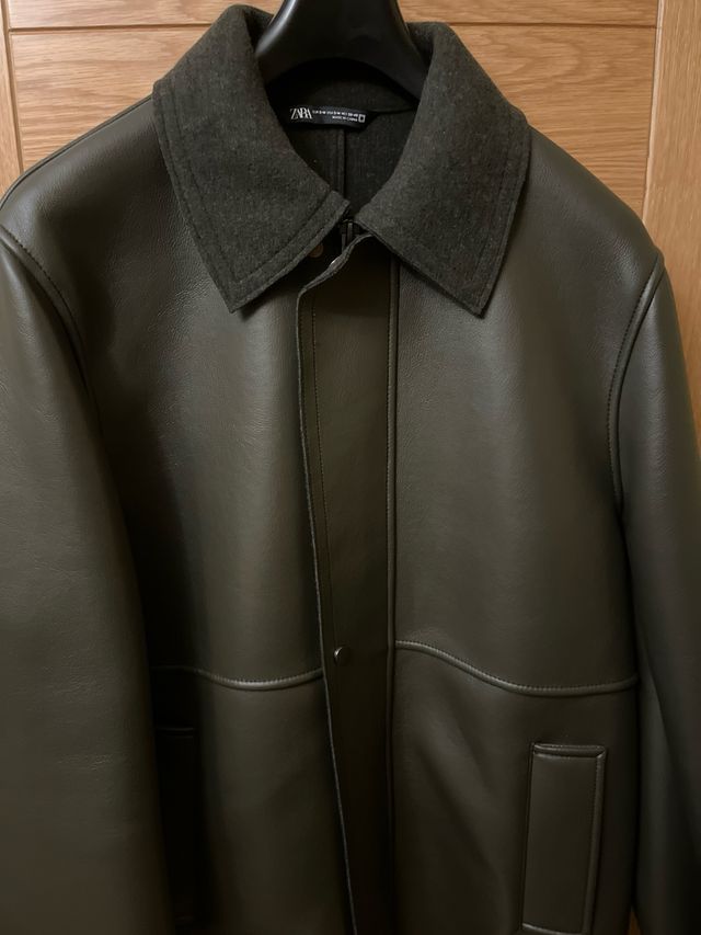 Abrigo Zara Verde Talla M Hombre