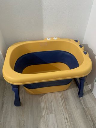 Bañera Bebé Plegable Amarilla