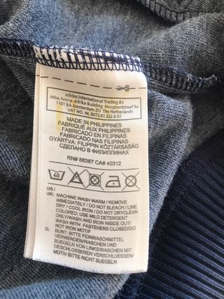 Sudadera Adidas Talla S Azul Marino Retro