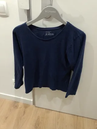 Camiseta manga larga azul marino Talla S
