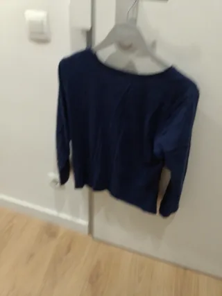 Camiseta manga larga azul marino Talla S