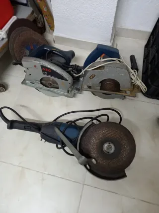 Radial AEG y Amoladora