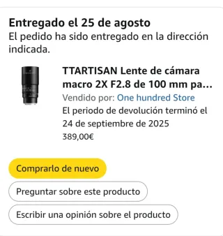 TTARTISAN 100mm f/2.8 Macro X2 montura sony