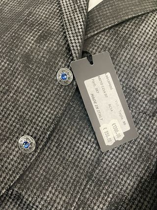 Abito elegante uomo grigio/argento