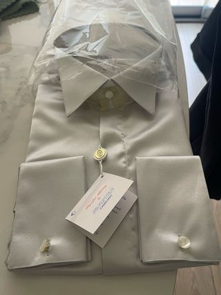 Abito elegante uomo grigio/argento