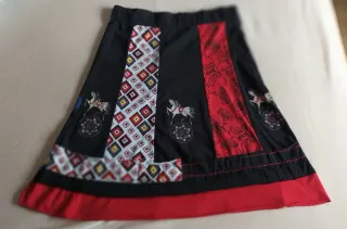 Falda bohemia multicolor talla L/XL