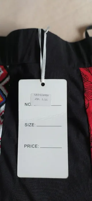 Falda bohemia multicolor talla L/XL