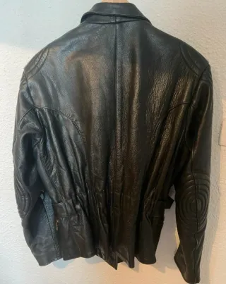 Cazadora de piel moto