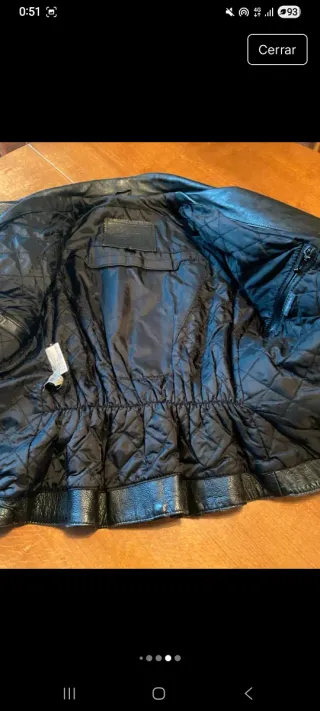 Cazadora de piel moto