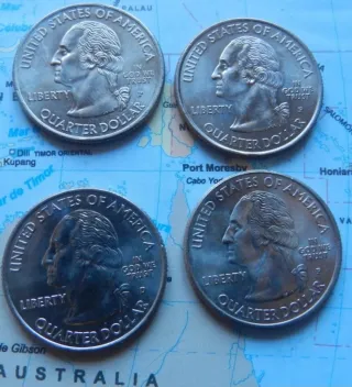 Lote 4 Monedas Territorios Ultramar USA 2009