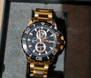 Orologio Capital Uomo Oro Nero Cronografo