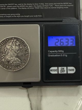 8 Reales Carlos IIII 1790 FM