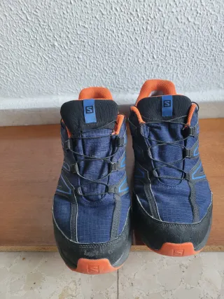Zapatillas Salomon Gore-Tex Azul Naranja