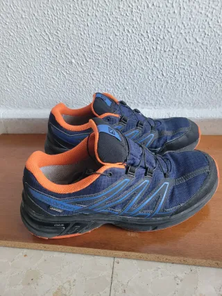 Zapatillas Salomon Gore-Tex Azul Naranja