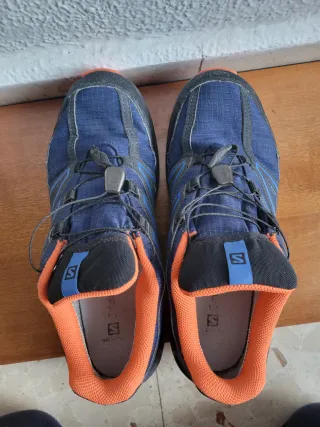 Zapatillas Salomon Gore-Tex Azul Naranja
