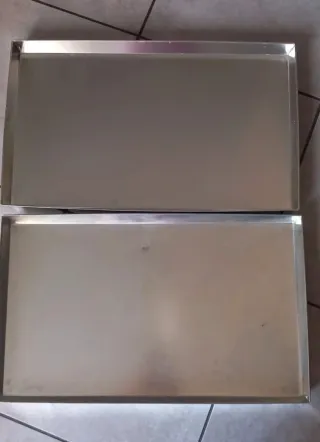 2 Teglie per pizza in alluminio